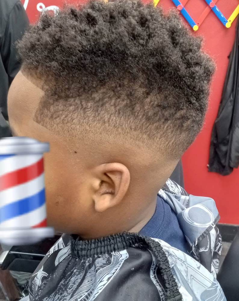 Barber at work