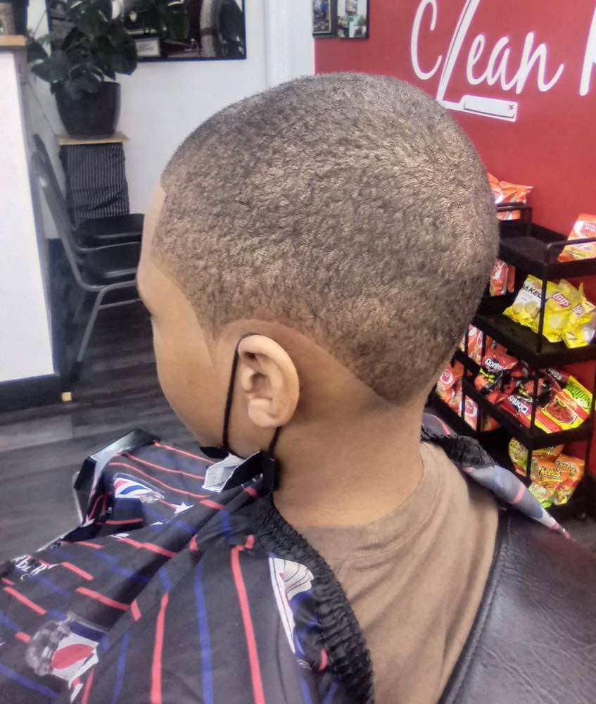 Hair texture finished cut